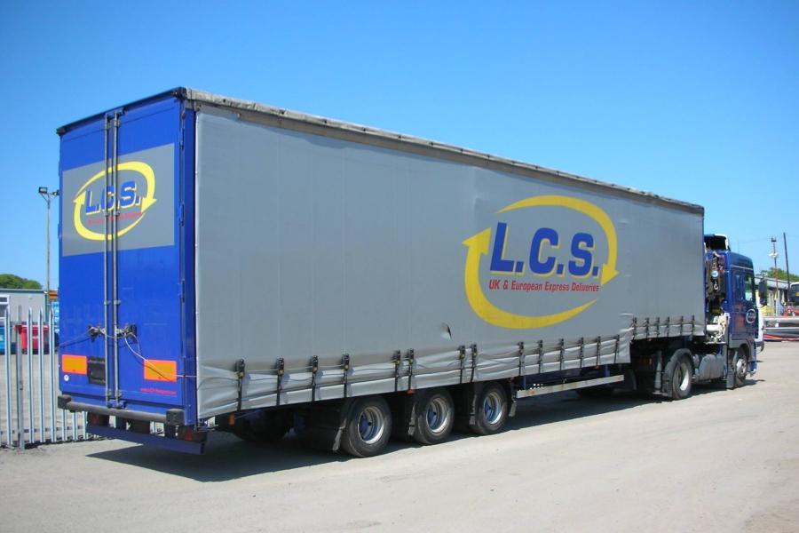 LCS transport HGV lorry parked