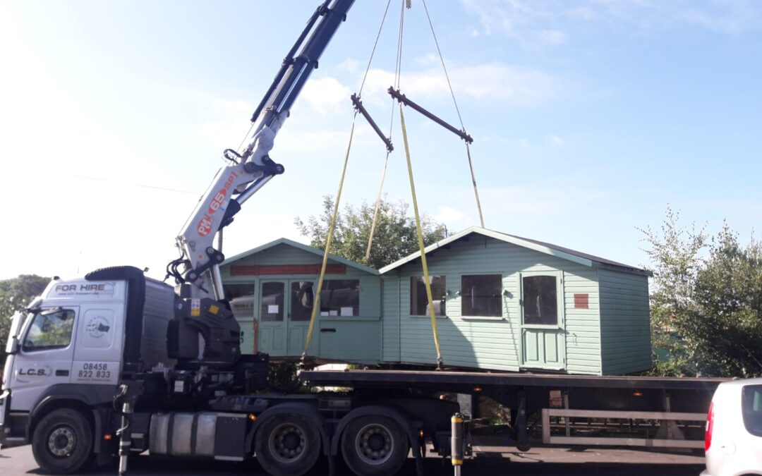 LCS Lorry offloading Office in Bovey