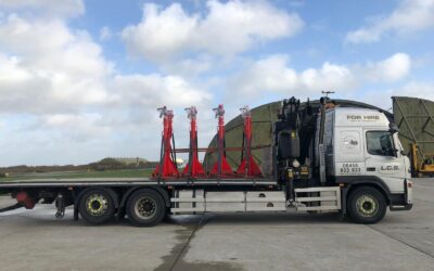 HiAb collection of 8 engine stands from Newquay