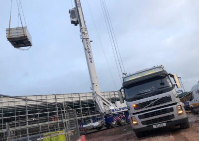 LCS lorry on building site