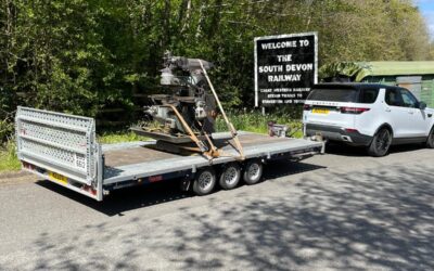 Same day delivery of Milling Machine to South Devon Railway