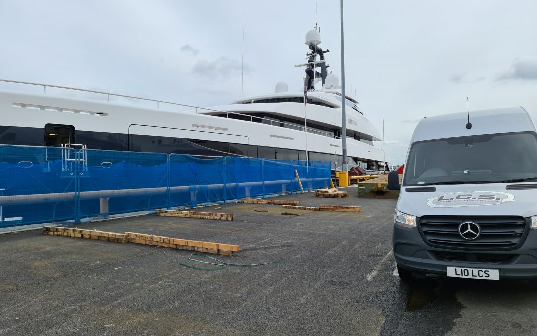 Dedicated shipment of spare shipping equipment to 75ft Yacht in Poole Harbour