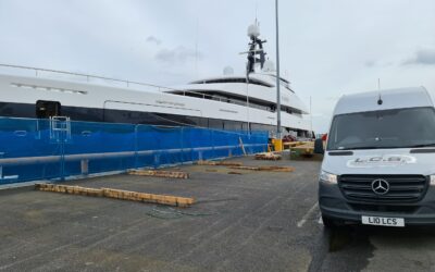 Dedicated shipment of spare shipping equipment to 75ft Yacht in Poole Harbour